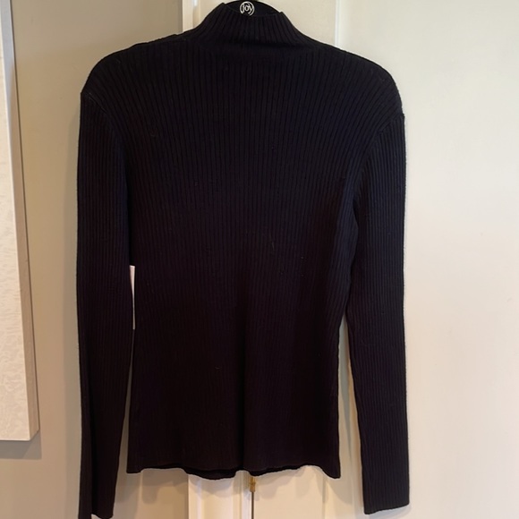 Bailey 44 All In Cross-Front Sweater, BLACK, Size Medium - Picture 5 of 8